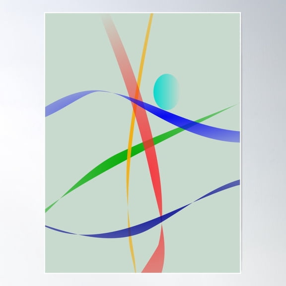 Warm Gray Simple Abstract Design Poster Wall Art, Modern Wall Decor For Living Room Bedroom, 16x24 UNFRAMED