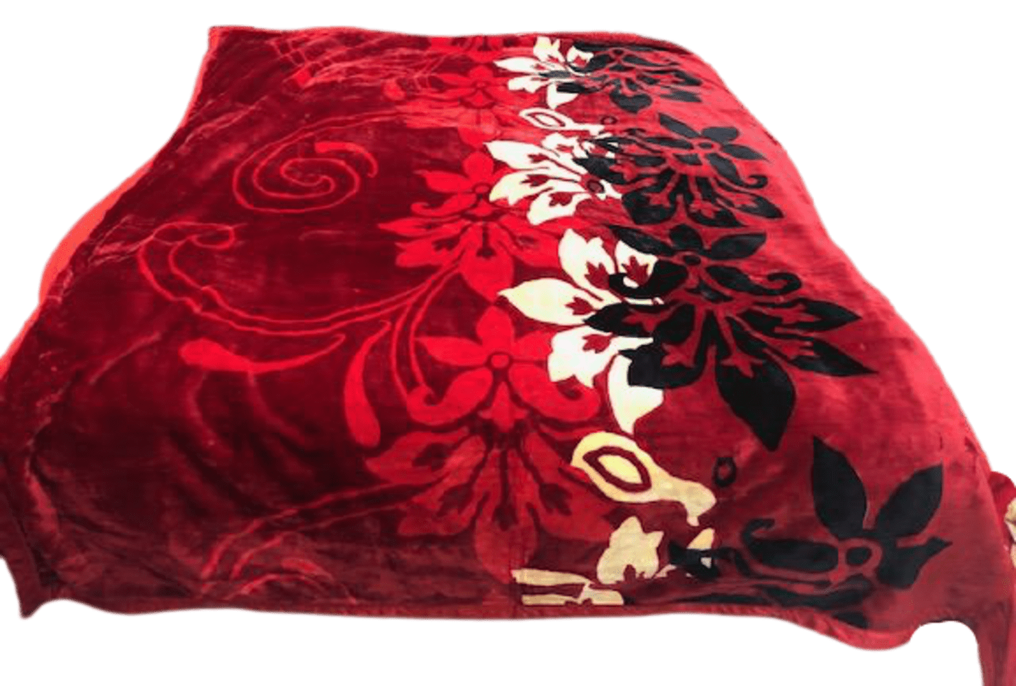 Warm Heavy Plush Korean Style Mink Raschel Blanket For Winter, 2 Ply 2