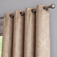 thumbnail image 1 of Warm Home Designs 1 Pair of 54 x 84 Brown Taupe Blackout Curtains with Textured Damask Pattern. EV Taupe 2x54x84, 1 of 6