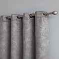 thumbnail image 1 of Warm Home Designs 1 Pair of 54 x 84 Light Grey Blackout Curtains with Embossed Textured Damask Pattern. EV Grey 2x54x84, 1 of 6