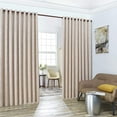 thumbnail image 1 of Warm Home Designs 2 of 108" (Width) X 108" (Length) Wall to Wall Ivory Embossed Room Divider Curtains with 2 Tie-Backs. EV WALL 108 IVORY, 1 of 4