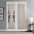 thumbnail image 1 of Warm Home Designs 52" W x 72" L Gold Linen Lace French Door Curtains. LFD Linen 52x72, 1 of 3