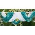 thumbnail image 1 of Warm Home Designs 55 Inches Wide x 6 Yard Long Green Teal Sheer Bulk Fabric for Wedding Arch Decorations or Crafts. AF TEAL 216, 1 of 4