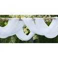 thumbnail image 1 of Warm Home Designs 55 Inches Wide x 10 Yard Long White Sheer Bulk Fabric for Wedding Arch Decorations or Crafts. AF WHITE 360, 1 of 5