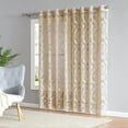 thumbnail image 1 of Warm Home Designs Extra Large 102" W x 84" L Linen Gold Lace Patio Door Curtains.  FI Linen Patio 84, 1 of 4