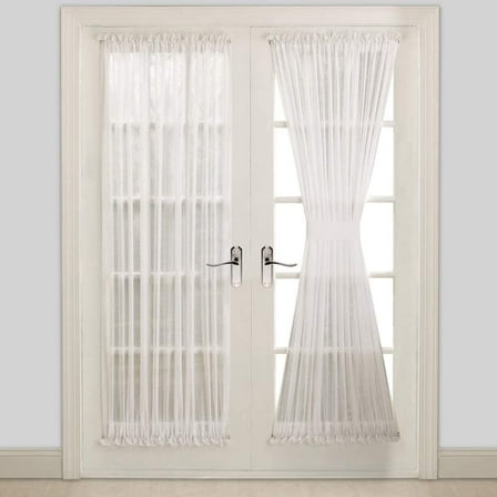 Warm Home Designs 2 30 W x72 L White French Door Panels. A White 30 x 72
