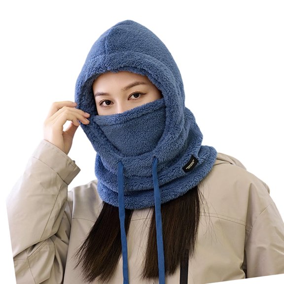 Warm Hooded Ushanka Hat Stylish Cap Headwear Winter Accessory for Women and Girls Winter Headwear