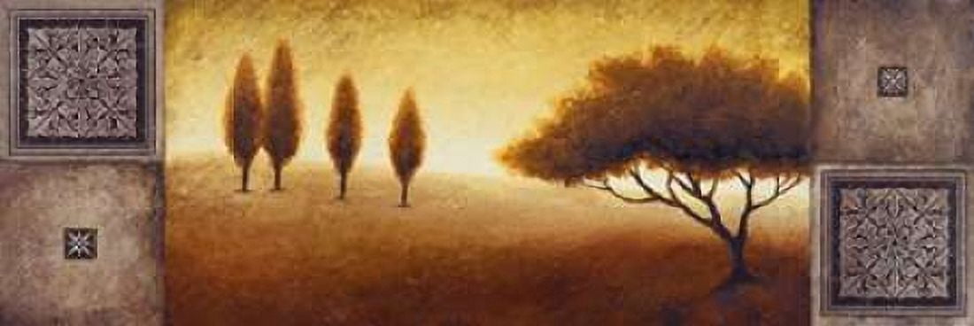 Warm Horizon I Canvas Art - Michael Marcon (8 x 24)