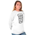 thumbnail image 1 of Warm Hug Cup Coffee Cute Morning Women Plus Size Long Sleeve Graphic Tee Brisco Brands 3X, 1 of 5
