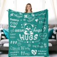thumbnail image 1 of Warm Hugs Gift Throw Blanket,Warm and Soft Hug Blanket Inspirational Throw Blanket,Sympathy Gift Cancer Chemo Survivor Get Well Caring Gifts for Women After Surgery with Positive Gifts, 1 of 6