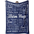 thumbnail image 1 of Warm Hugs Healing Blanket - Cancer Gifts for Women Men, Get Well Soon Gift for Friend Family, Sympathy Inspirational Blanket, Soft Comfort Throw Blankets 60"x80", 1 of 7