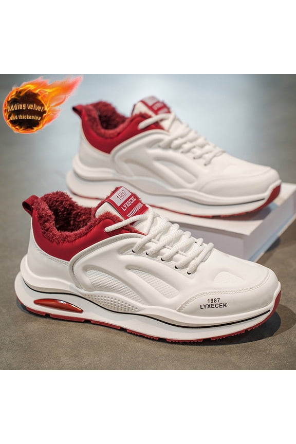 Warm-Keeping British-Style Fashionable Casual Shoes | Upper, Rubber Sole, Fabric Inner, Slip-On Closure, Solid Color, Low Top