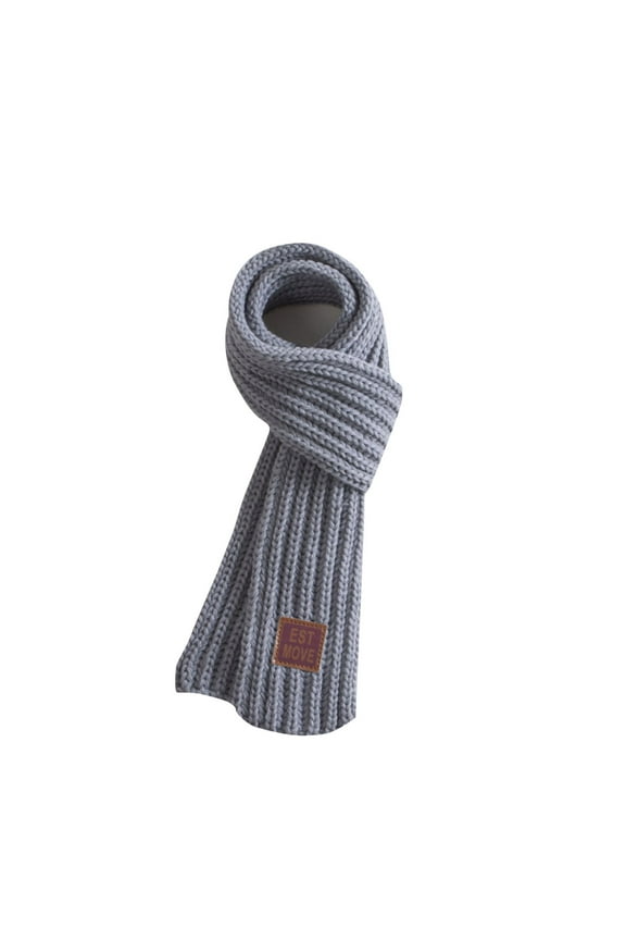Warm Kids Autumn Winter Knit Scarves Fashion Soft Knitted Neck Warmer Scarf Warm Scarves Wrap for Boys Girls