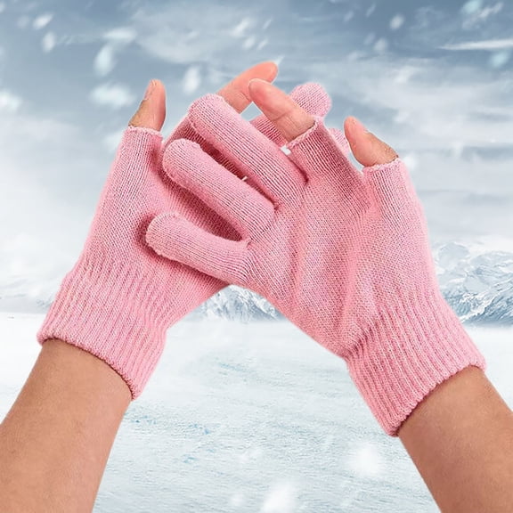 Warm Knit Acrylic Gloves Fall Winter Unisex Sub Finger Outdoor Screen Gloves Batch Women Gloves Mitten Mittens for Women Cold Weather Heated Winter Gloves Mittens Toddler Gloves Mitten Gloves Mittens