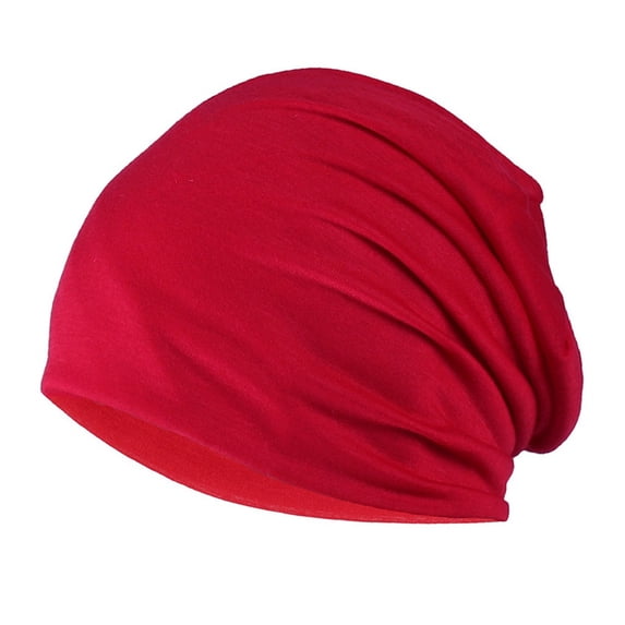 Warm Knit Drawstring Turban Hat for Men Elastic Stretch Gentle Hair Loss Cover Outdoor Casual Headwear
