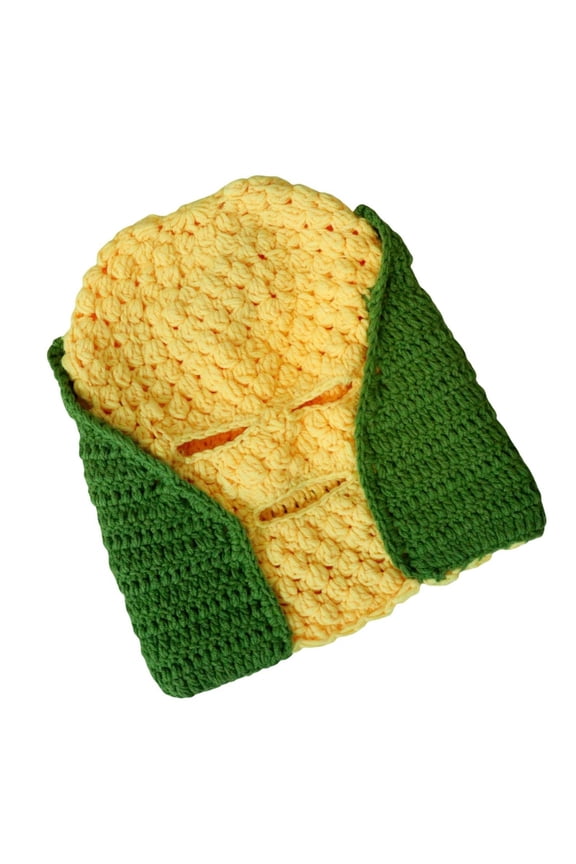 Warm Knitted Balaclava Hat for Women Men Fun Novelty Corn Balaclava Hat Outdoor Skiing Caps Facemask Pullover Hat