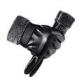 thumbnail image 1 of Warm Leather Gloves for Men, Waterproof Touch Screen Winter Gloves, Thick Velvet Lining for Cycling, Motorcycle Riding, and Outdoor Activities, 1 of 9