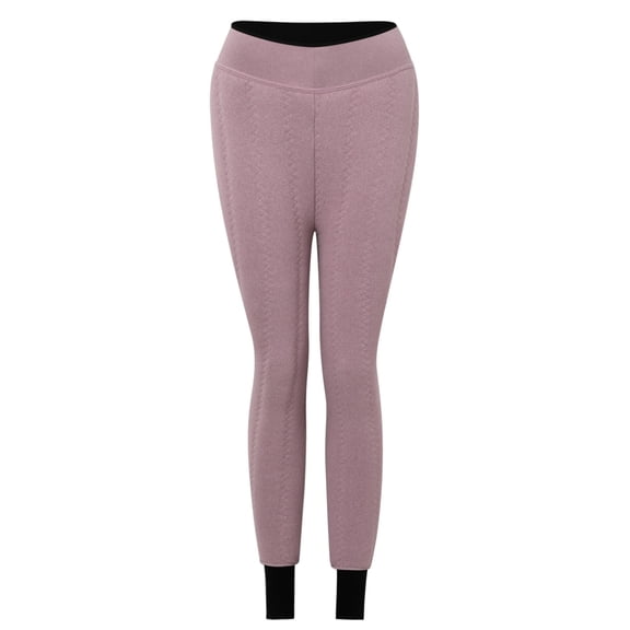 Warm Leggings for Women Velvet Long Pants Thick Lamb Wool Thermal Seamless Tight Trousers