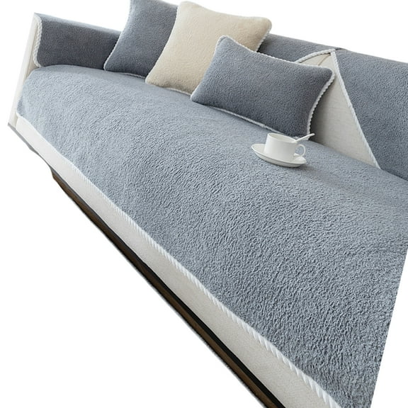 Warm Living Sofa Cover Flexible Fabric Slip Resistant Bottom Daily Use
