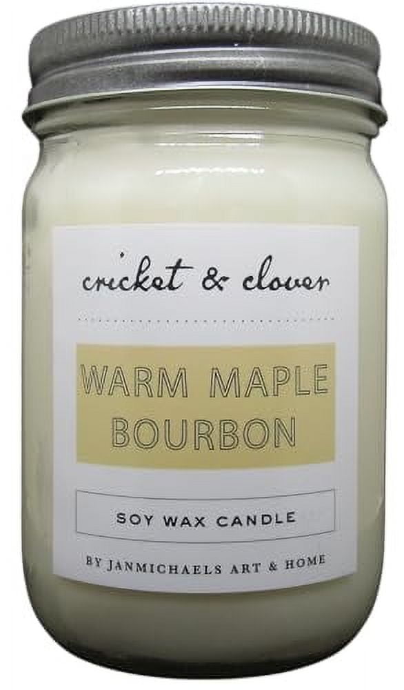 Warm Maple Bourbon Soy Pint Mason Jar Candle