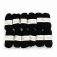 thumbnail image 1 of Warm Milk Cotton Yarn for Hand Knitting, Baby Wool, Knitting Blanket, DIY Crochet Yarn, High Quality, 12 Balls/Set (12Pcs Black), 1 of 7