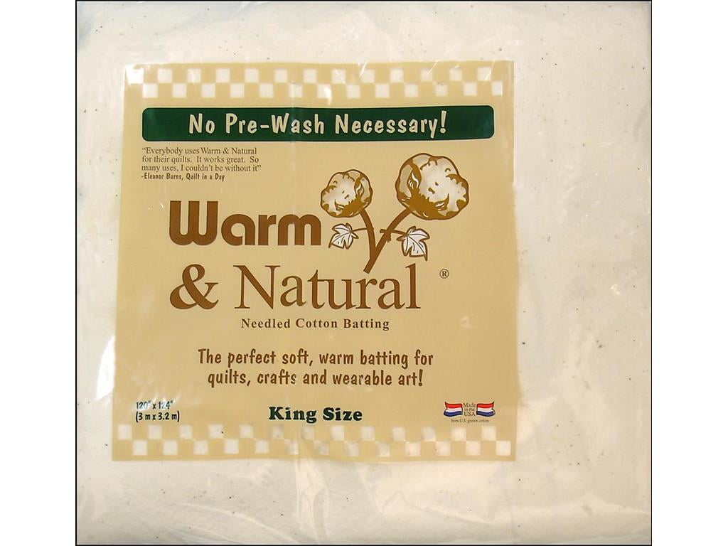 Warm & Natural Cotton Batting -King Size 120X124