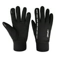 thumbnail image 1 of Warm Non Slip Reflective Strip Outdoor Cycling All Finger Gloves Men's And Women's Screen Windproof Gloves Work Driving Ski Running Cycling Safety Gloves, 1 of 4
