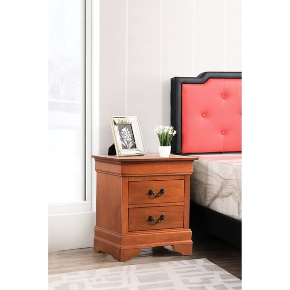 Warm Oak Hue - Spacious Top Surface - Bedroom Use - No Assembly Hassle