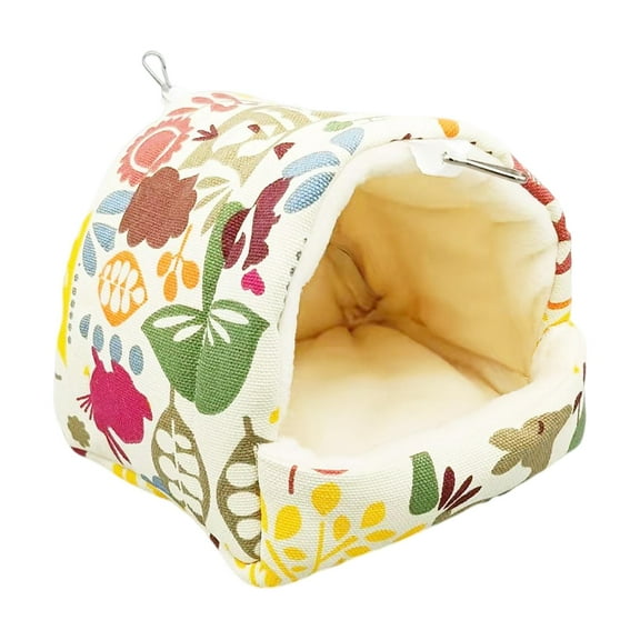 Warm Parrot Cage Tent Hammock Shed Cave Hut Birdcage Plush Bird Hanging Nest for 19cmx19cmx20cm