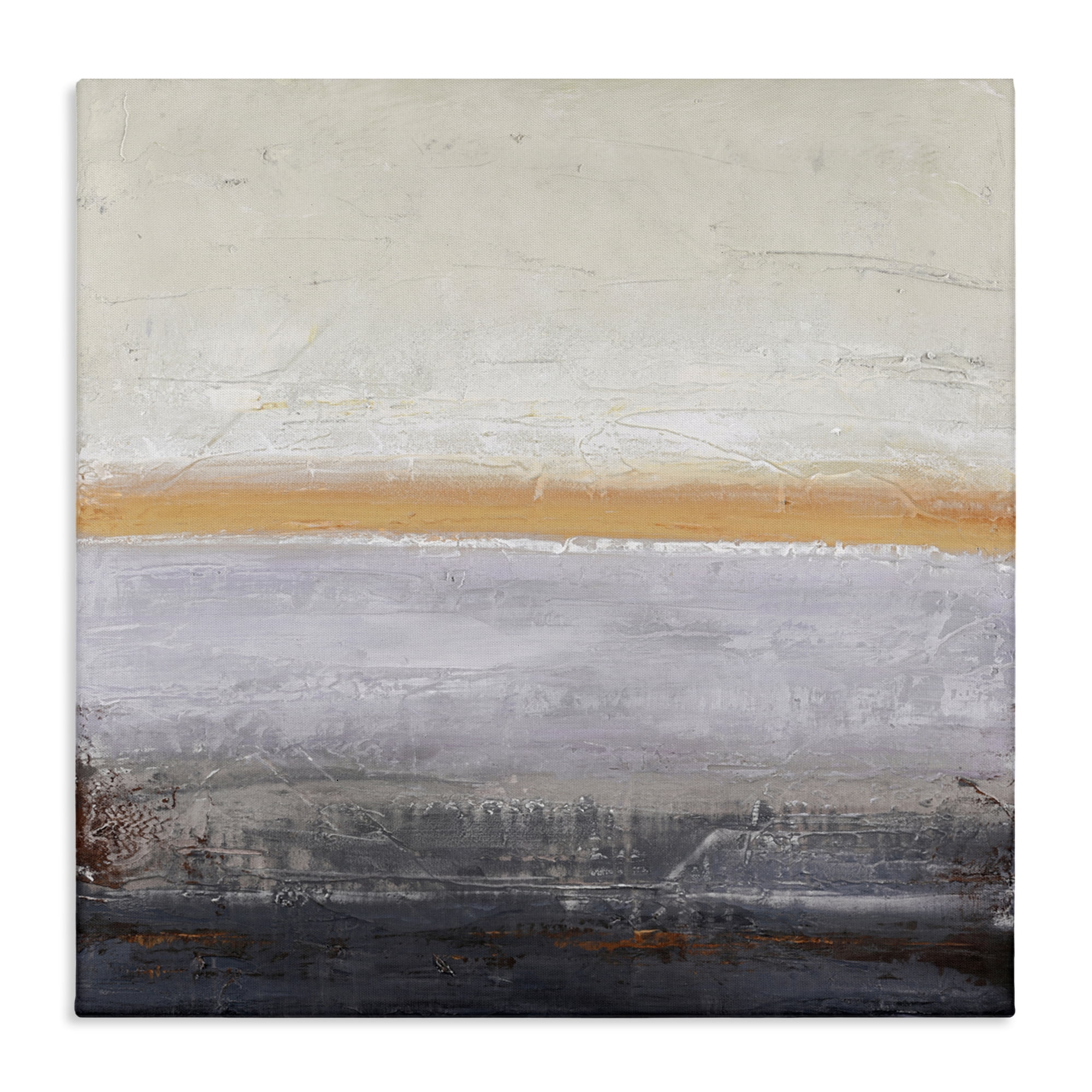 Warm Peachy Horizon Canvas Wall Art, design by Design Fabrikken