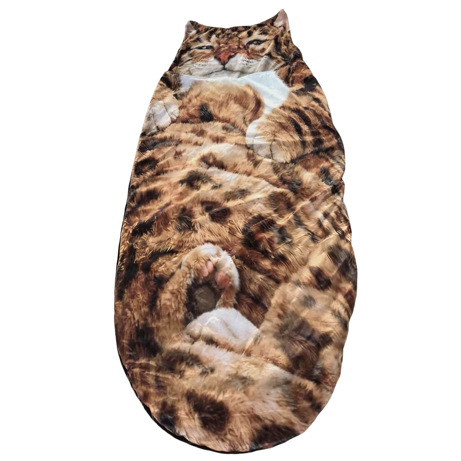 Warm Plush Blanket Sleeping Bag Adult Soft Cat Envelope Design Washable for Camping and Home