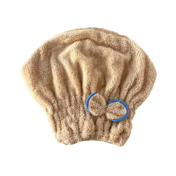 Warm Quick Dry Hair Turban Hair Drying Towels Wrap Bun Caps For Adult Kid O9G4