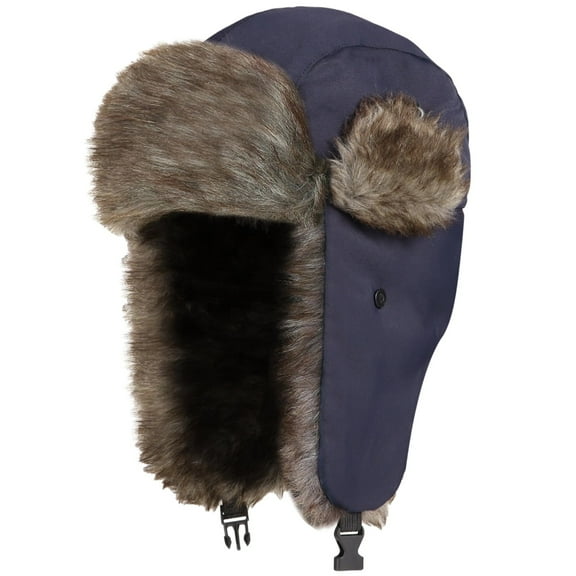 Warm Russian Trapper Hat, Trapper Winter Skiing Cap Women Men Windproof, Fits Head 22.8"–24", Trapper Furry Hat for Outdoor Winter Pilot Ski Hunting Cycling
