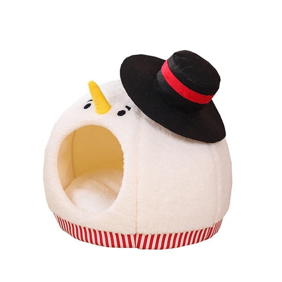 Warm Semi Enclosed Cat Bed For All Seasons Cozy With And Removable Washable Cover Indoor Comfort Sleeping Pod For Small And Cats