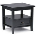 thumbnail image 1 of Simpli Home Warm Shaker Solid Wood 20 inch Wide Transitional End Table in Fog Grey, 1 of 13