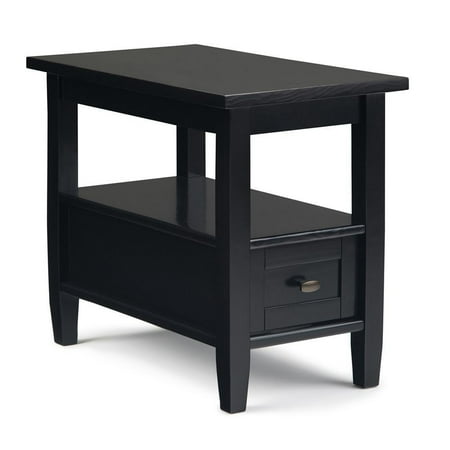 Simpli Home - Warm Shaker Narrow Side Table - Tobacco Brown
