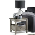 thumbnail image 1 of Warm Shaker Wood 20" Rectangle Transitional End Side Table in Farmhouse Gray, 1 of 12