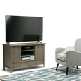 thumbnail image 1 of Warm Shaker 47 inch Wide Solid Wood TV Stand in Distressed Grey For TVs up to 50 inches, 1 of 12