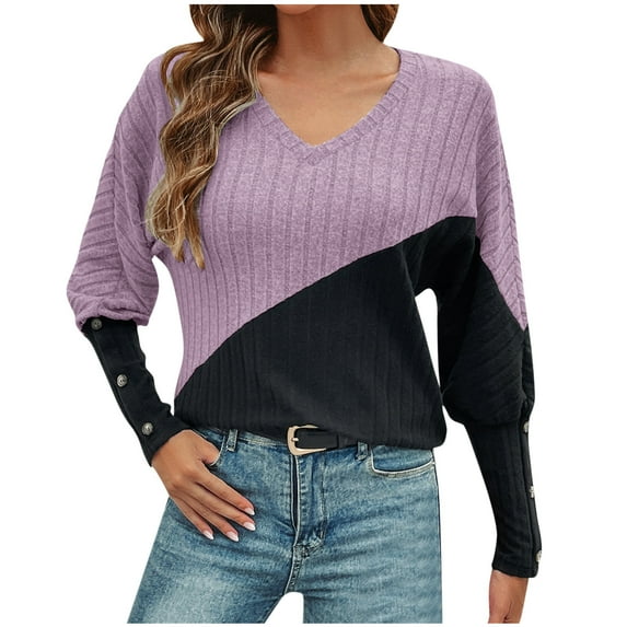 Warm Shirts for Women, Lightweight Sweaters for Womens Comfy Women's Sweaters Casual Pullover Knitted Thin Long Sleeve Sweater Fashion Gym, Yoga, Workout, Running, Daily Leisure,Workwear