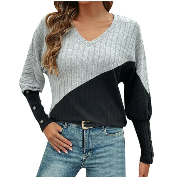 Warm Shirts for Women, Lightweight Sweaters for Womens Comfy Women's Sweaters Casual Pullover Knitted Thin Long Sleeve Sweater Fashion Gym, Yoga, Workout, Running, Daily Leisure,Workwear