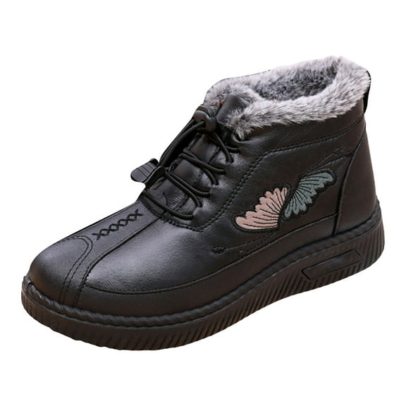 Warm Shoes For Women Elderly Females Soft Warm Winter Slip For Women Winter Walking Shoes For Women