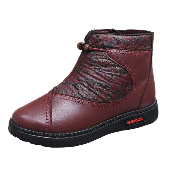 Warm Shoes For Women Elderly Females Soft Warm Winter Slip On Shoes For Women Winter Walking Shoes For Women
