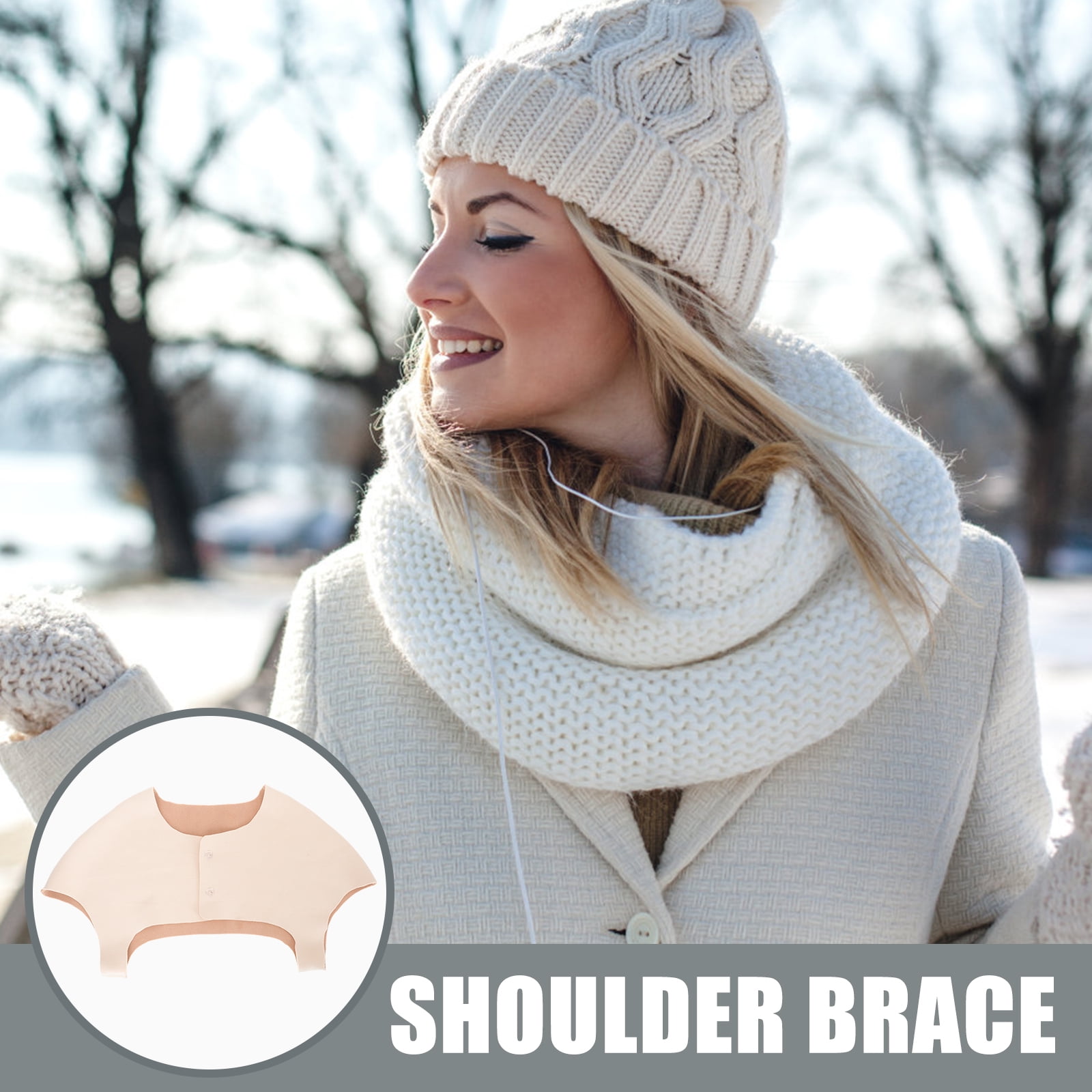 Warm Shoulder Brace Winter Elderly Shoulder Support Women Shoulder ...