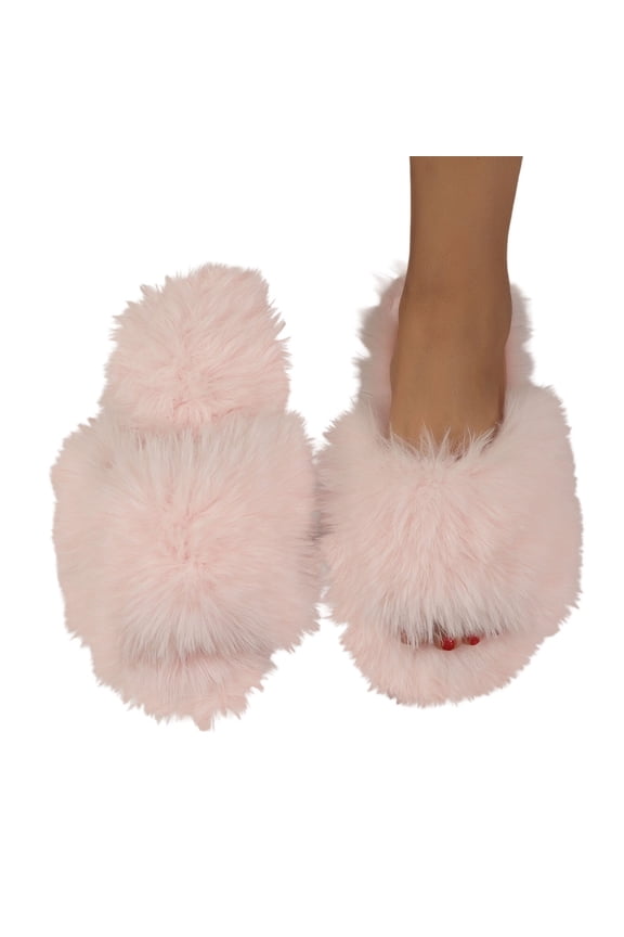 Warm Slippers for Women Fleece Lined Cozy Fall House Slippers Women's Slippers Winter Indoor Cozy Shoes With Sole For Home Comfort And Warmth