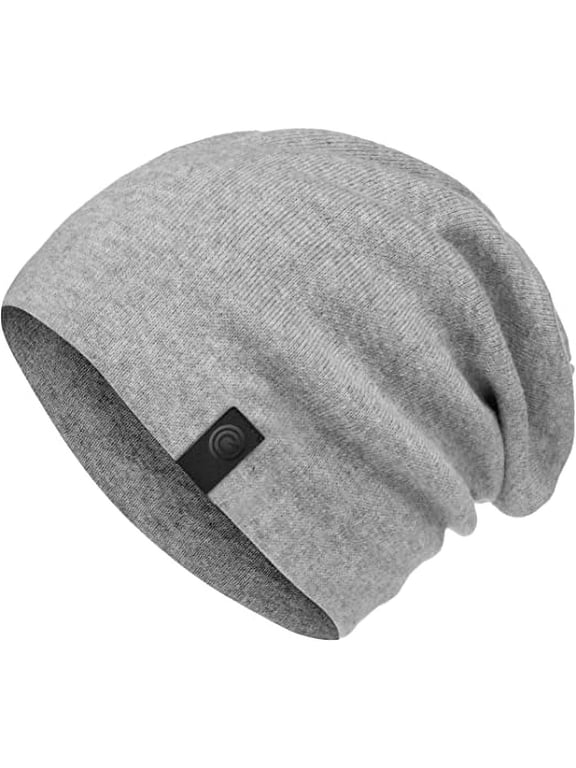 Warm Slouchy Beanie Hat - Deliciously Soft Daily Beanie in Fine Knit - 100% Cotton