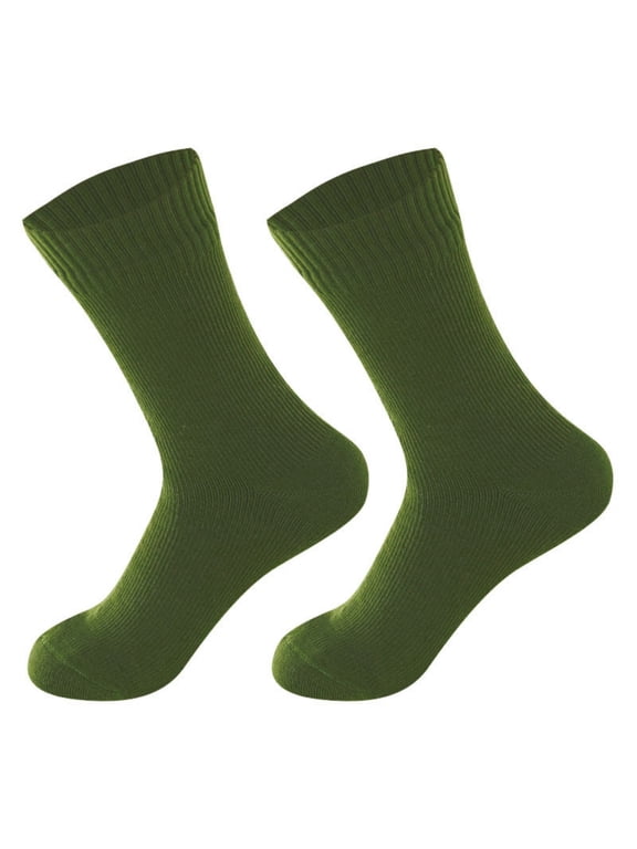 Warm Socks for Women AURORADY Socks Breathable Long Tube Antifreeze Ski Warm Socks Blackish Green XS Stockings