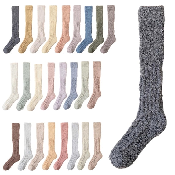 Warm Socks for Women Winter Warm Fleece Lined Socks Cozy Soft Thick Fuzzy Christmas Socks