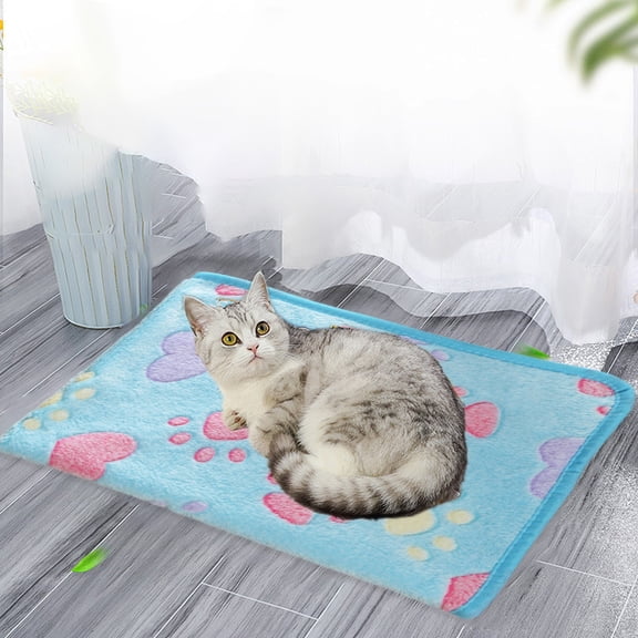 Warm Soft Coral Fleece Small Animal Blankets Washable Pet Cage Liners Sleep Mat Pad Cover for Rabbit Hamster Dog Cat Ferret Chinchilla Hedgehog Bedding
