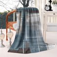 thumbnail image 1 of Warm Soft Flannel Graffiti Blanket Aqua Gray Cyan Teal Throw Blanket for Bedroom Sofa Decor Breathable All-Season Throw Blanker for Kid Girl Woman 50x60in, 1 of 5