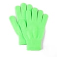 thumbnail image 1 of Warm Solid Color Gloves, Cold Resistant Knitted Gloves, Unisex Cycling Gloves, Fluorescent Green, 1 of 1